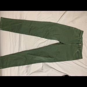 Green American Eagle Jeggings